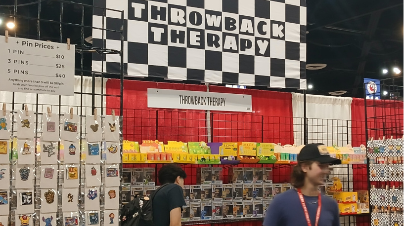 Dennis Amador Cherry at Comic Con Revolution Ontario 2026 - Pin Mecca Throwback Therapy Store